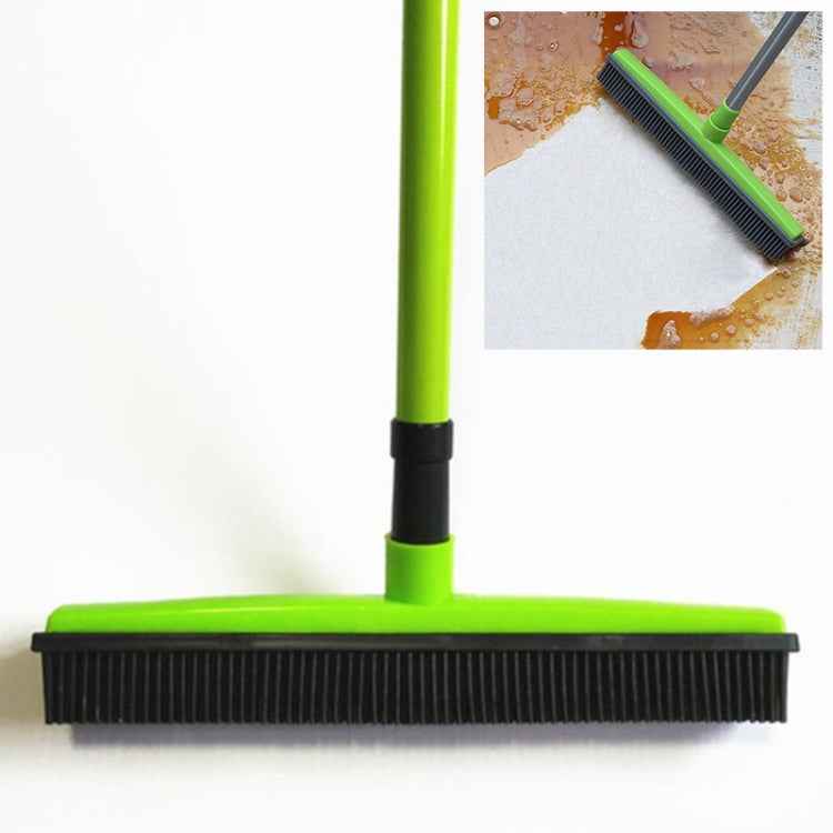 Pet Carpet Hair Removal Broom Scraping Dust-free Hand-washing Mop Rubber Floor Brush, Blue, Green, Red, Yellow, Grass Green