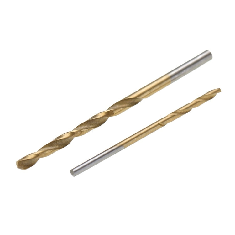 50 PCS/Set Titanium Coated Drill Bits High Speed Steel Drill Bit Set Power Drilling Tools, 50 PCS/Set Drill Bits