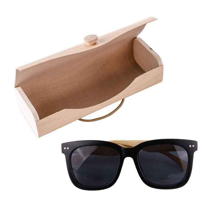 Bamboo Wood Frame Sunglasses Glasses Case Glasses Storage Box, Bamboo Wood Frame Glasses Case