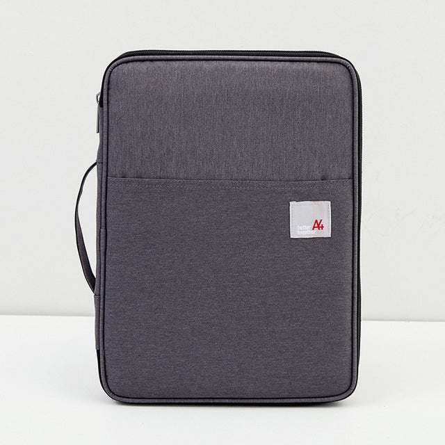 Multi-functional A4 Document Bags Portable Waterproof Oxford Cloth Storage Bag for Notebooks,Size: 33cm*24*3.5cm