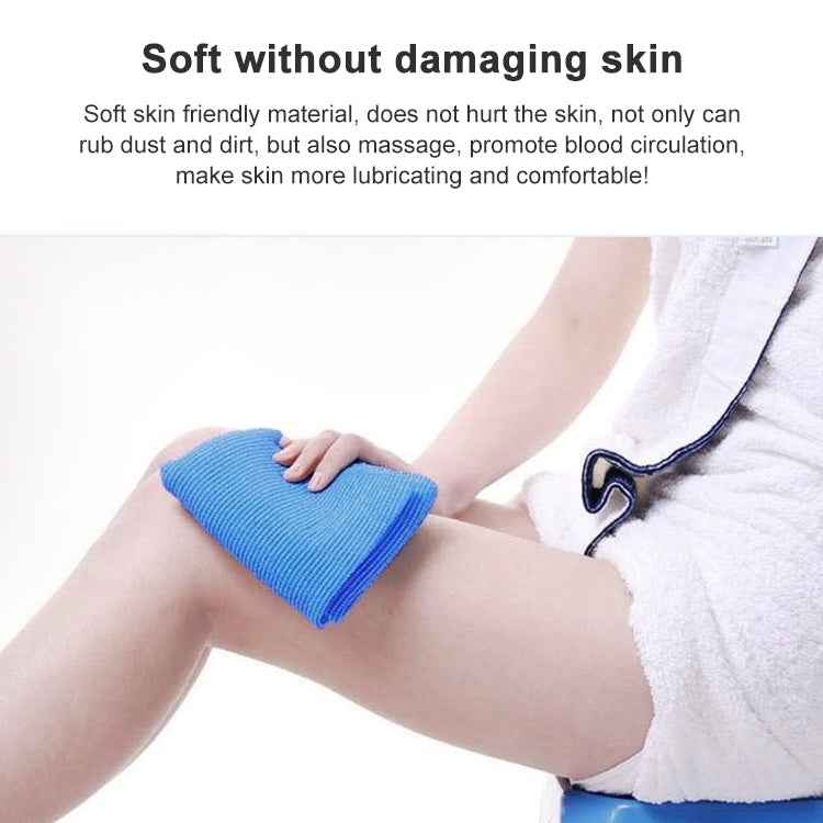2 PCS Long Nylon Mesh Bath Shower Body Washing Clean Exfoliate Puff Scrubbing Towel Cloth Scrubbers Body Face Wash Cleaning Towel