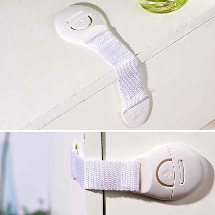 10 PCS/Lot Child Lock Protection Of Children Locking Doors For Children Safety Kids Plastic Lock, 10 PCS White