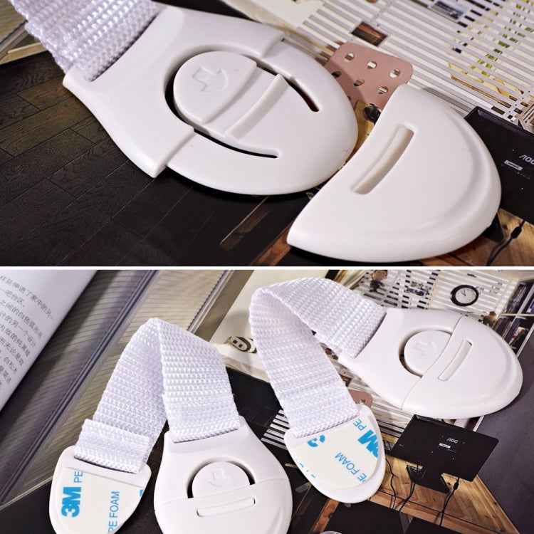 10 PCS/Lot Child Lock Protection Of Children Locking Doors For Children Safety Kids Plastic Lock, 10 PCS White