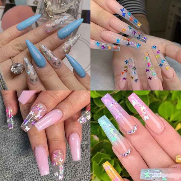 2 PCS Nail Art Butterfly Laser Symphony Sequins, 01, 02, 03, 04, 05, 06, 07, 08, 09, 10, 11, 12, 13, 14, 15, 16, 17, 18, 19, 20, 21, 22, 23, 24, 25, 26, 27, 28, 29, 30