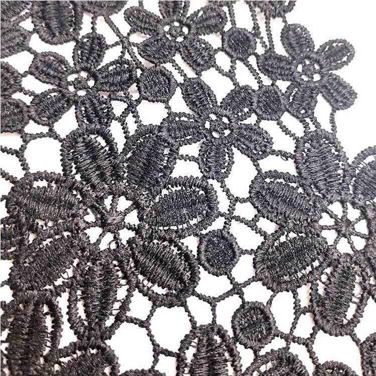 Lace Collar Three-dimensional Hollow Embroidered Fake Collar DIY Clothing Accessories, Size: About 45 x 26cm, Red, Green, Blue, Sky Blue, Purple, Gray, Black, Gold, Beige Brown, Gold Brown, Gold Line, Silver, Navy, Red Bean Paste Powder, Rose Red, Whit...
