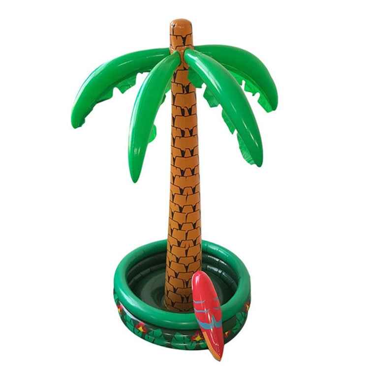 Inflatable Parrot Coconut Tree Shape Beach Water Inflatable Coaster Ice Bucket, Tree Shape