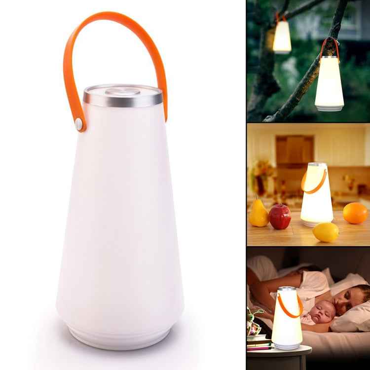 Portable Touch Switch Rechargeable LED Table Lamp Outdoor Camping Emergency Night Light with Handle