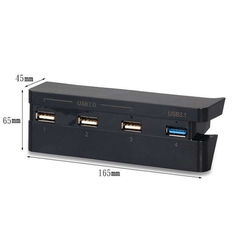 2 PCS PS4 Slim Extend USB Adapter Accessories for Play Station 4 Slim Console USB HUB 3.0 High Speed