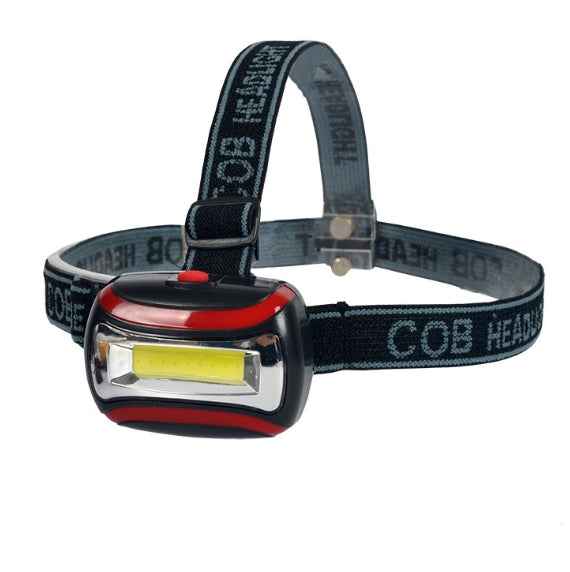 2 PCS 3W Portable Mini COB LED Headlamp Head Lamp Torch with 3 Lighting Modes
