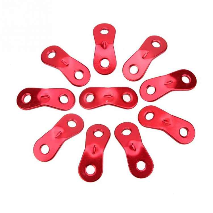 10 PCS Outdoor Camping Aluminum Alloy Cord Runners Rope Tensioners Tent Guy Line Rope Tensioners, Aluminum alloy buckle