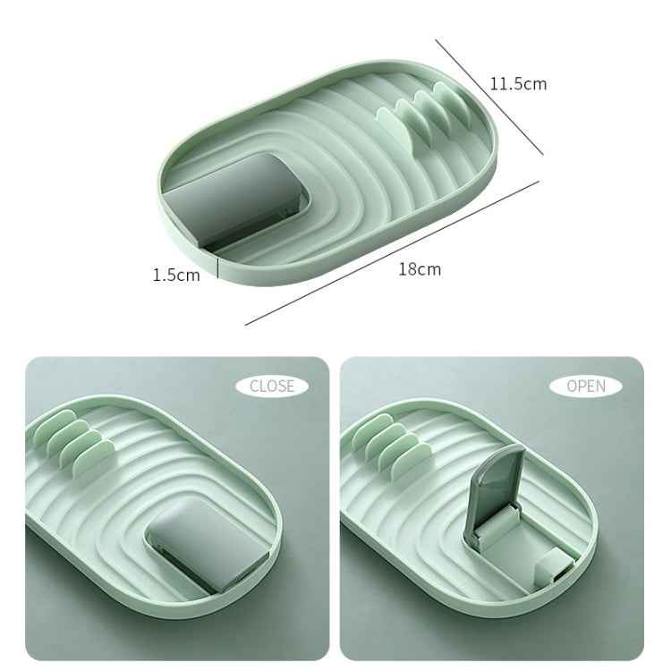 Kitchen Spatula Pot Lid Rack Kitchenware Plastic Storage Rack Random Color Delivery