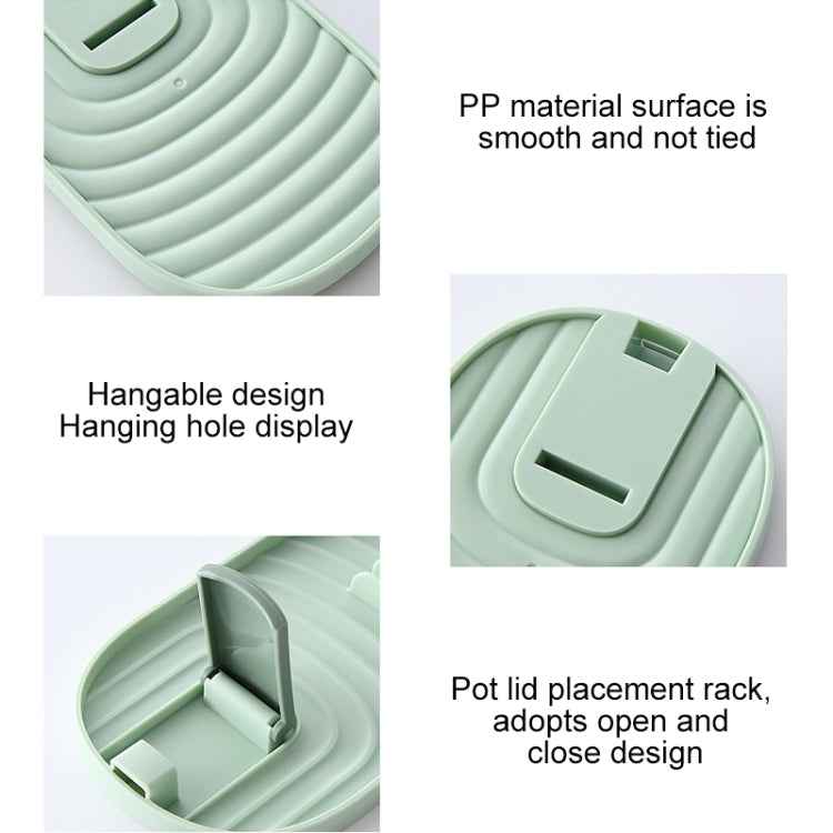 Kitchen Spatula Pot Lid Rack Kitchenware Plastic Storage Rack Random Color Delivery