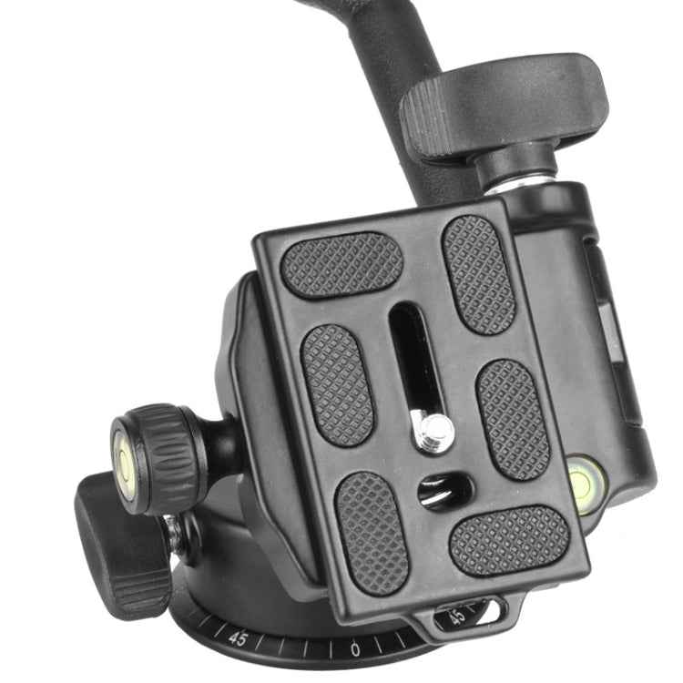 Q08 Three-Dimensional Damping 360 Degree Panorama Scale Leveling Metal Tripod Heads