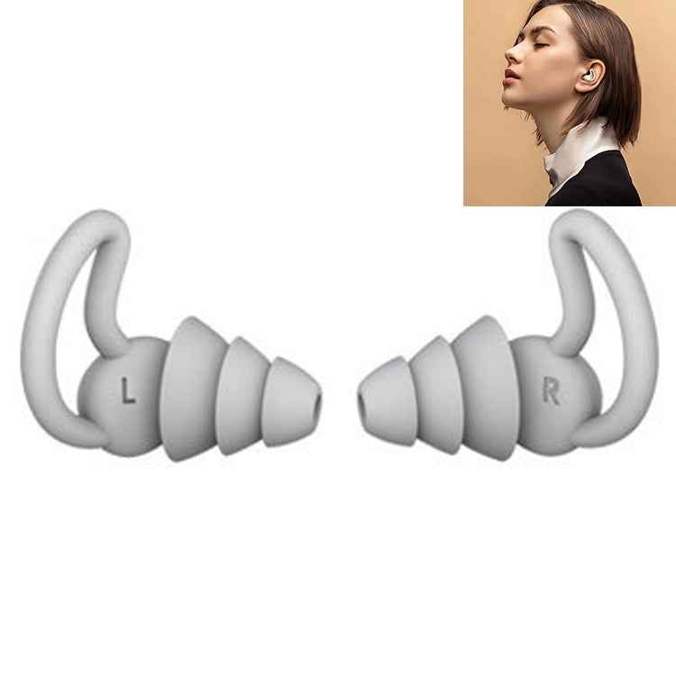 1 Pair Shark Fin Nnti-falling and Noise-reducing Earplugs Anti-Noise Earplugs For Sleeping Dormitory Noise Reduction And Noise Prevention Earplugs