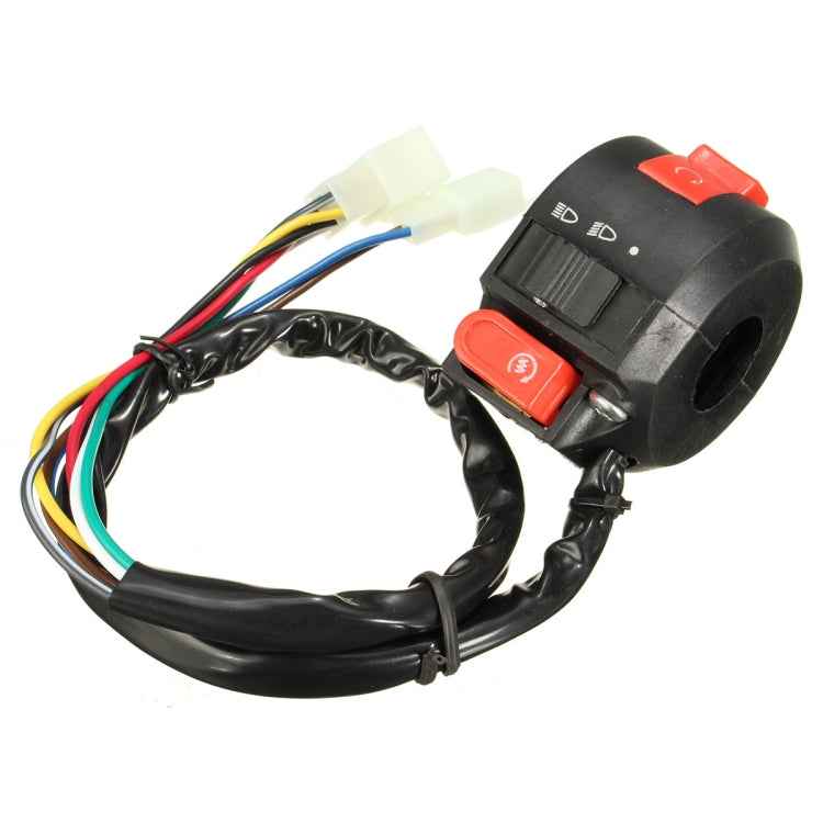 7/8 inch 22mm Handlebar 8-Wires Left Switch Chinese 110cc Motorcycle ATV Quad 3 Functions, Handlebar 8-Wires Left Switch