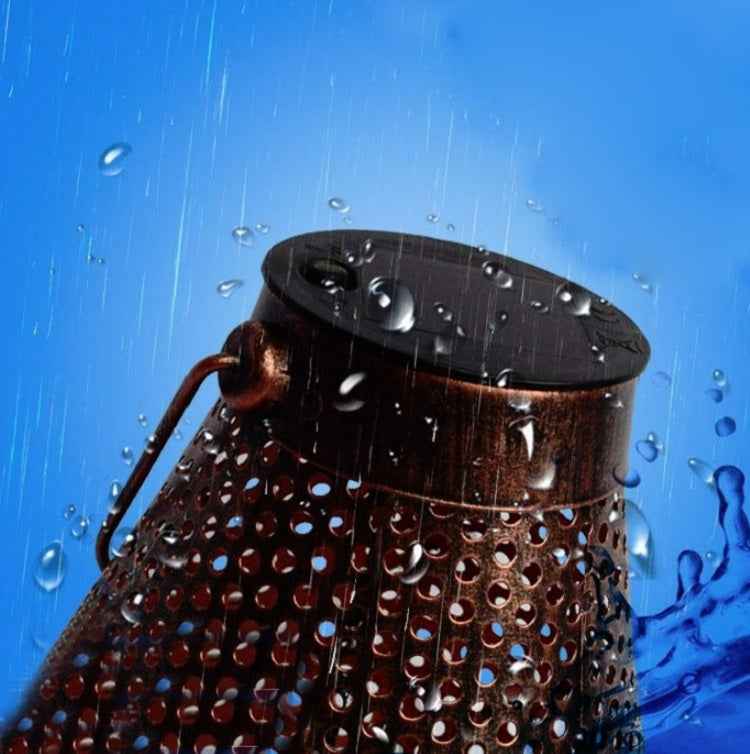 Outdoor Solar Wrought Iron Lantern Garden Decoration Light LED Pendant Lamp