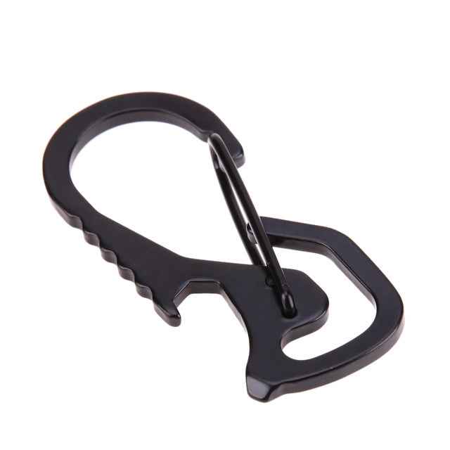 Outdoor Tools Carabiner Hex Driver Bottle Opener Keychain Ring Climbing Accessories