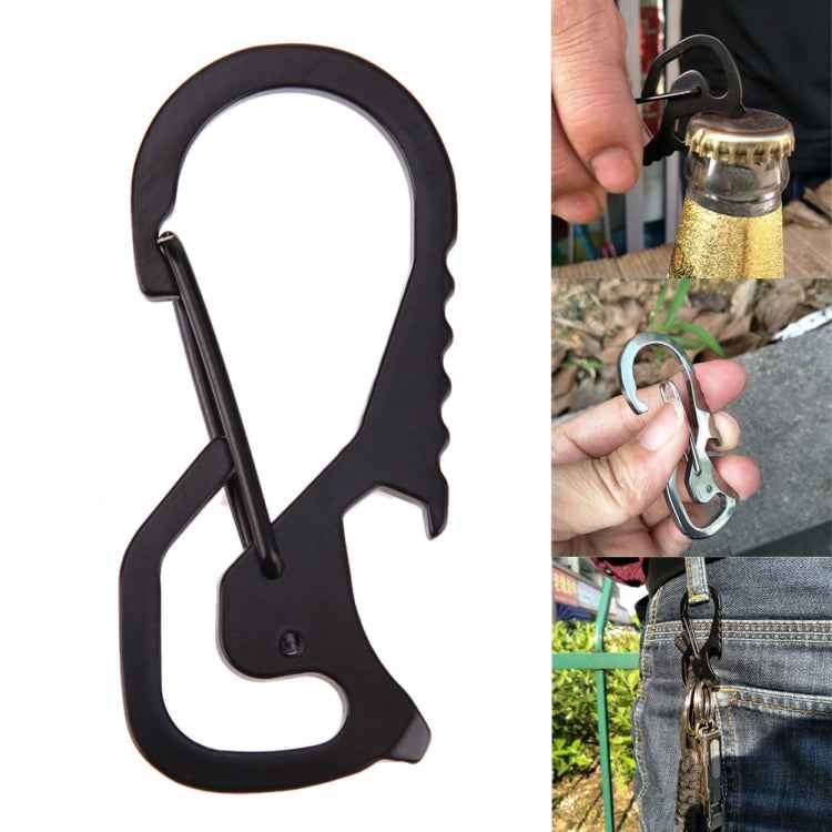 Outdoor Tools Carabiner Hex Driver Bottle Opener Keychain Ring Climbing Accessories