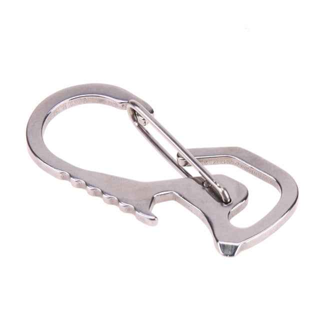 Outdoor Tools Carabiner Hex Driver Bottle Opener Keychain Ring Climbing Accessories