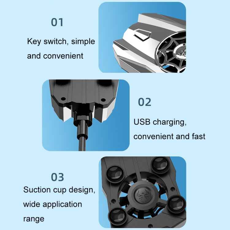 Mobile Phone Physical Fan Cooler Portable Suction Cup Phone Fast Radiator