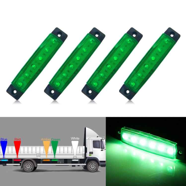 4 PCS 12V 6 SMD Auto Car Bus Truck Wagons External Side Marker Lights LED Trailer Indicator Light Rear Side Lamp
