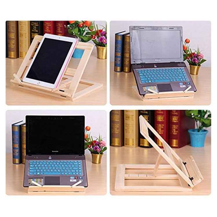 Wooden Frame Book Reading Bookshelf Bracket Support Tablet PC Music Stand Drawing Easel