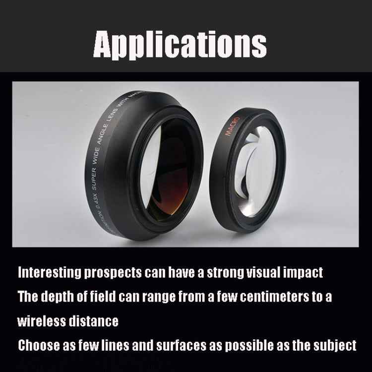67mm 0.43X Super Wide Angle Fisheye Lens with Macro Lens for Canon