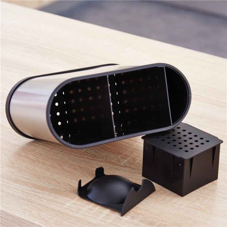 Stainless Steel Chopstick Holder Kitchen Household Tableware Storage Box Drain Cylinder