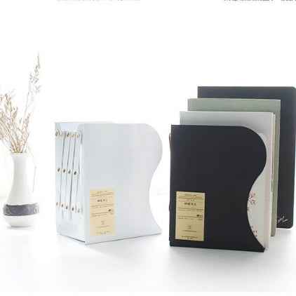 Adjust Bookshelf Large Metal Bookend Desk Holder Stand for Books Gift Stationery