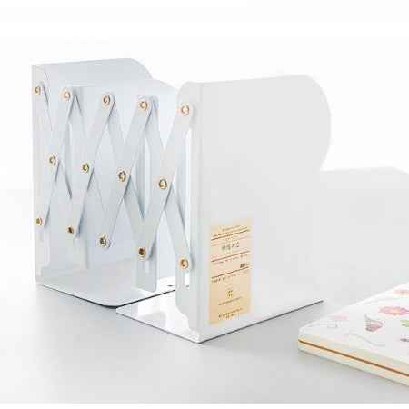 Adjust Bookshelf Large Metal Bookend Desk Holder Stand for Books Gift Stationery