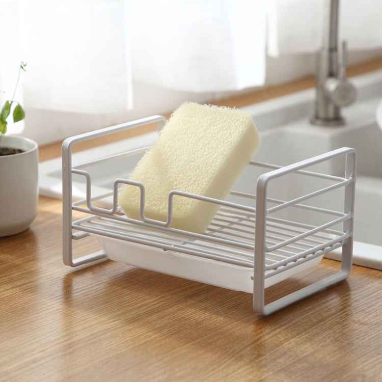 Kitchen Iron Drain Rack Steel Ball Soap Dishcloth Storage Rack