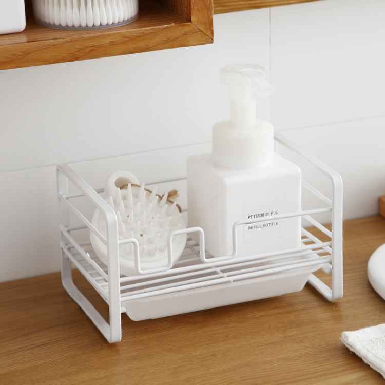 Kitchen Iron Drain Rack Steel Ball Soap Dishcloth Storage Rack
