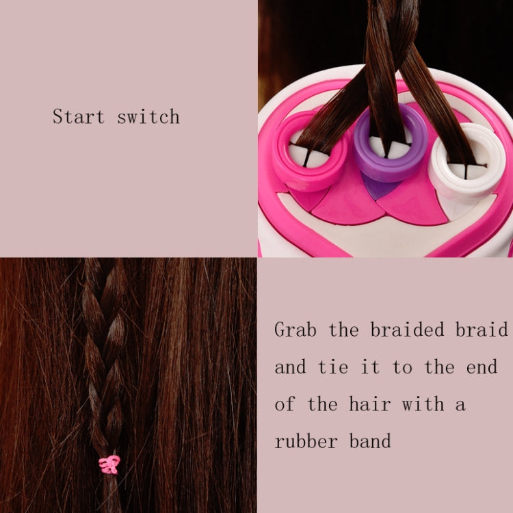 Children Hair Tie Electric Toy Three-Strand Hair Braid Machine, Three-Strand Hair Braid Machine