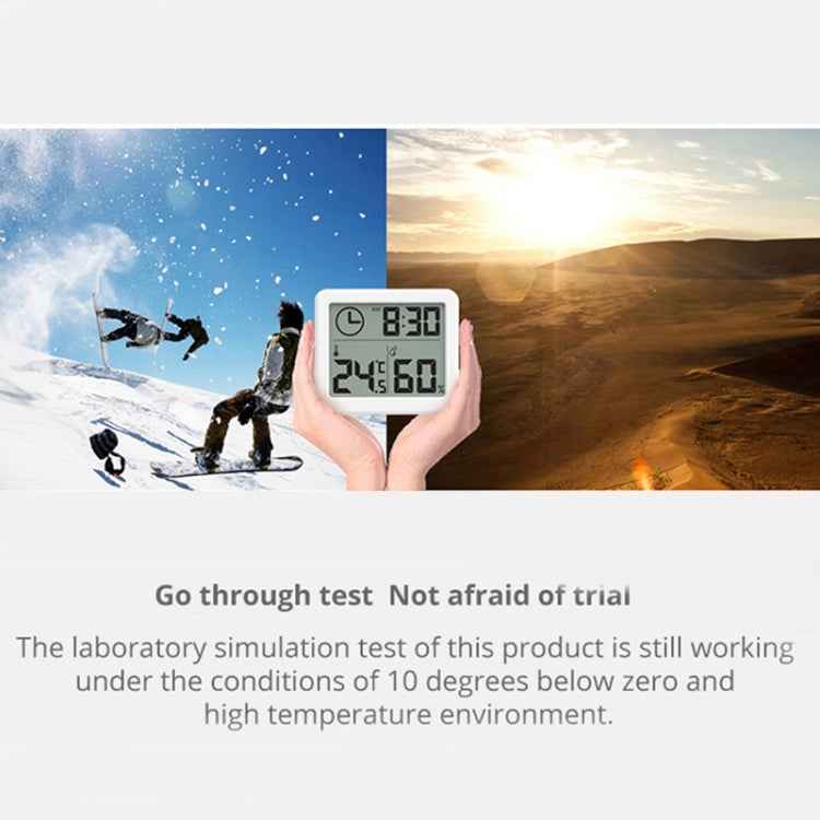Multifunction Automatic Electronic Temperature and Humidity Monitor Clock with 3.2 inch Large LCD Screen