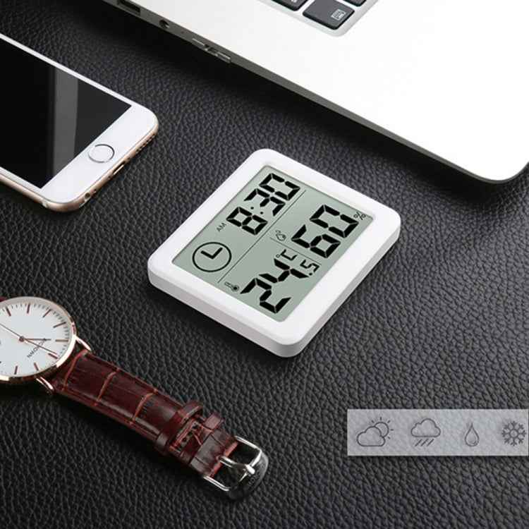 Multifunction Automatic Electronic Temperature and Humidity Monitor Clock with 3.2 inch Large LCD Screen