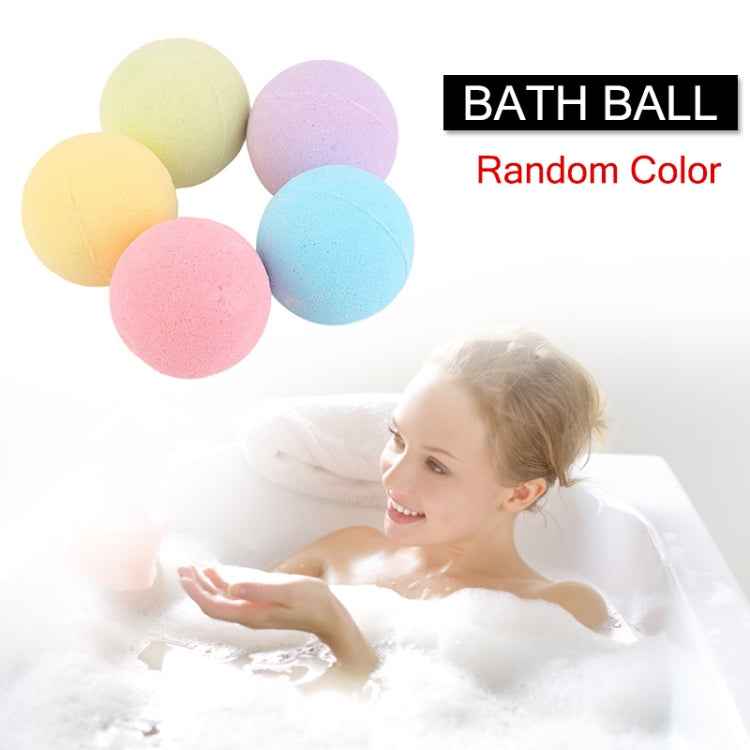 3 PCS 10g Natural Bubble Shower Bombs Ball Bath Salt Body Essential Oil Bath Ball, Green, Blue, Purple, Red, Yellow, Pink