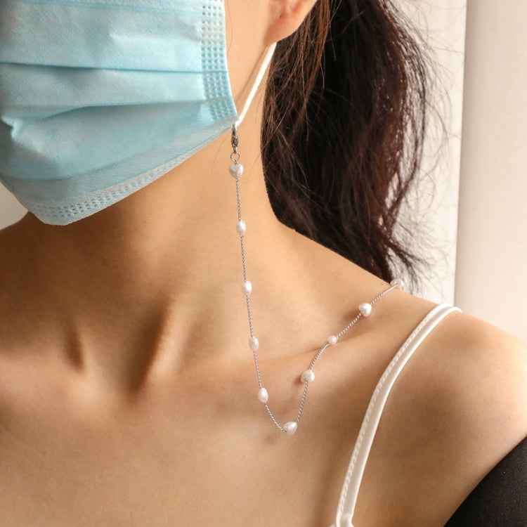 Mask Lanyard Love Pearl Anti-Lost Mask Lanyard Hanging Neck Glasses Chain