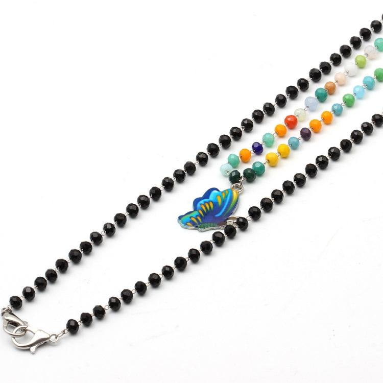 Jewelry Bead Chain Butterfly Pendant Mask Anti-Drop Lanyard Necklace Glasses Chain, Butterfly Pendant Chain