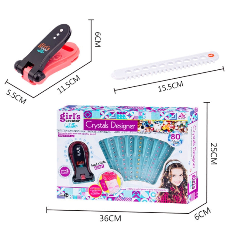 Girl Pretend Play Toy Sticker Diamond Pieces Nailing Machine, Nailing Machine