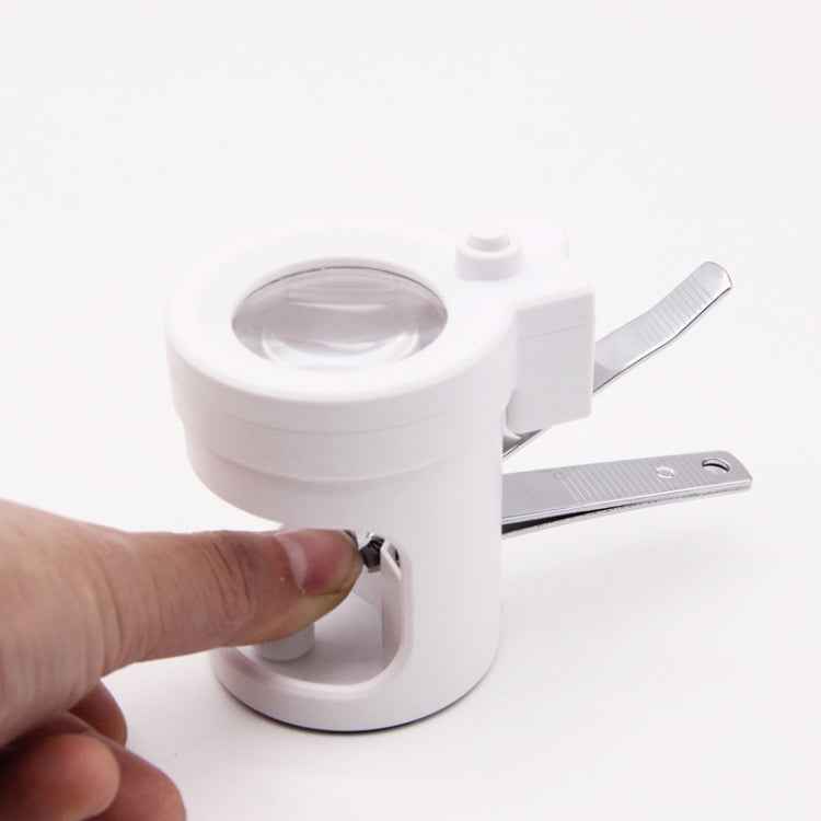 Detachable With LED Light HD 3.5 Times Old Man Nail Clippers Magnifying Glass