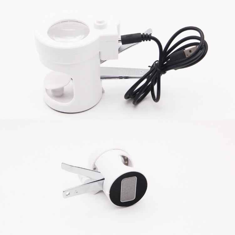 Detachable With LED Light HD 3.5 Times Old Man Nail Clippers Magnifying Glass