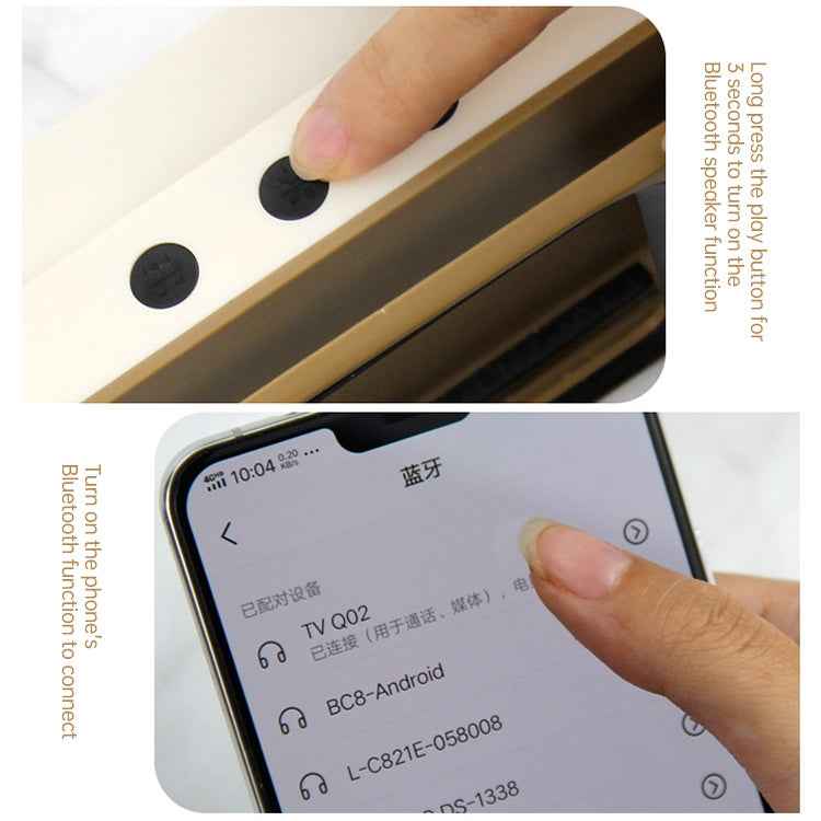 Retro Desktop Lazy Live TV Phone Holder for 4.7~6.2 inch Display Mobile Phone