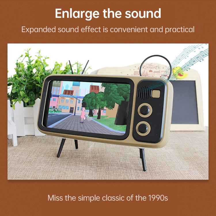 Retro Desktop Lazy Live TV Phone Holder for 4.7~6.2 inch Display Mobile Phone