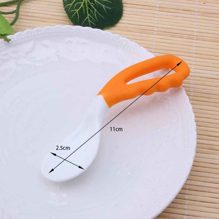 2 PCS Baby Curved Spoon Eat Spoon Baby Pacifier Feeding Spoon Solid Supplies Curved Spoon Children Tableware, Curved Spoon