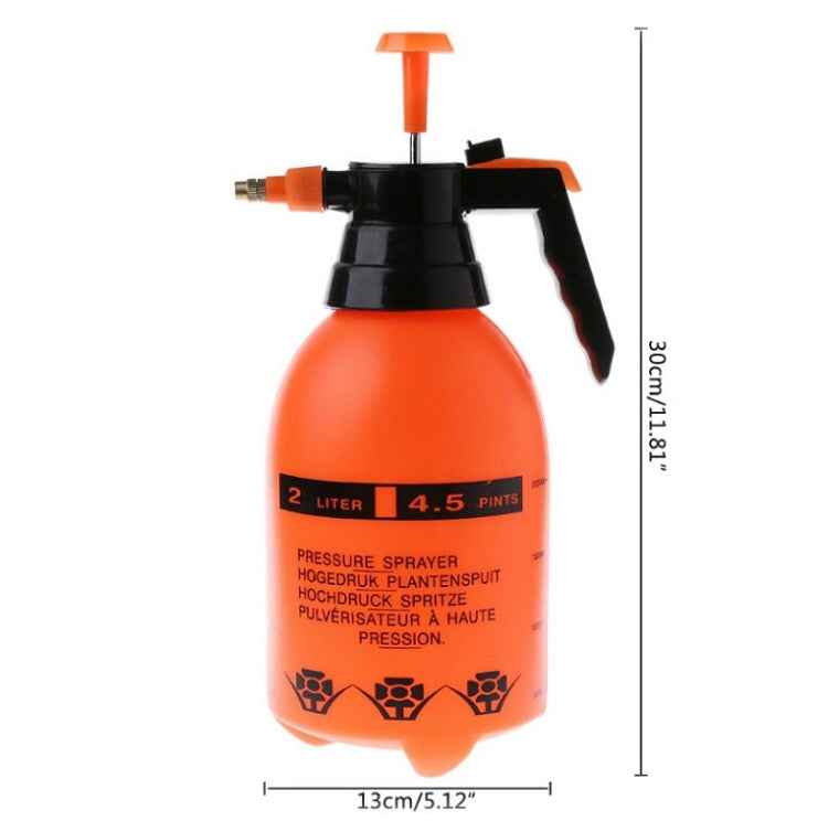 2L Car Washing Pressure Spray Pot Auto High Corrosion Resistance Clean Pump Pressurized Sprayer Bottle