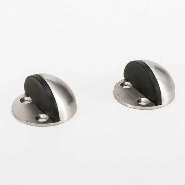 2pcs/pack Stainless Steel Door Stop Free Punch Door Top Cabinet Hardware Accessories