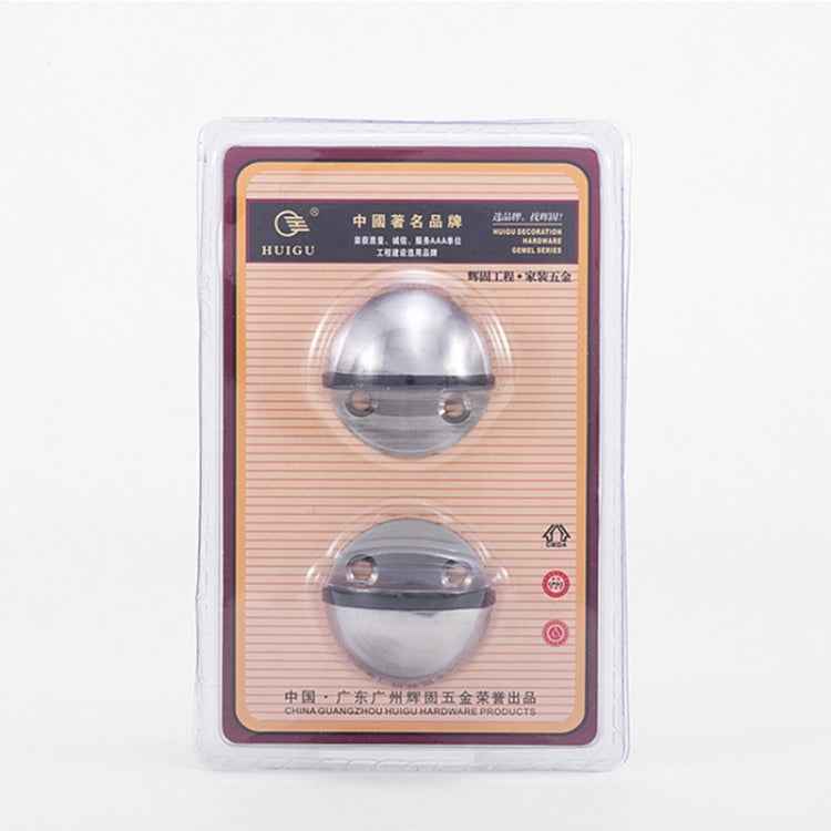 2pcs/pack Stainless Steel Door Stop Free Punch Door Top Cabinet Hardware Accessories