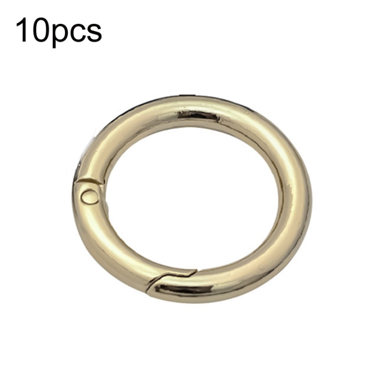 10pcs Zinc Alloy Spring Ring Metal Open Bag Webbing Keychain, Half-inch Silver, 2 inch Light Gold, 2 inch Black, 2 inch Silver, Half-inch Light Gold, Half-inch Black