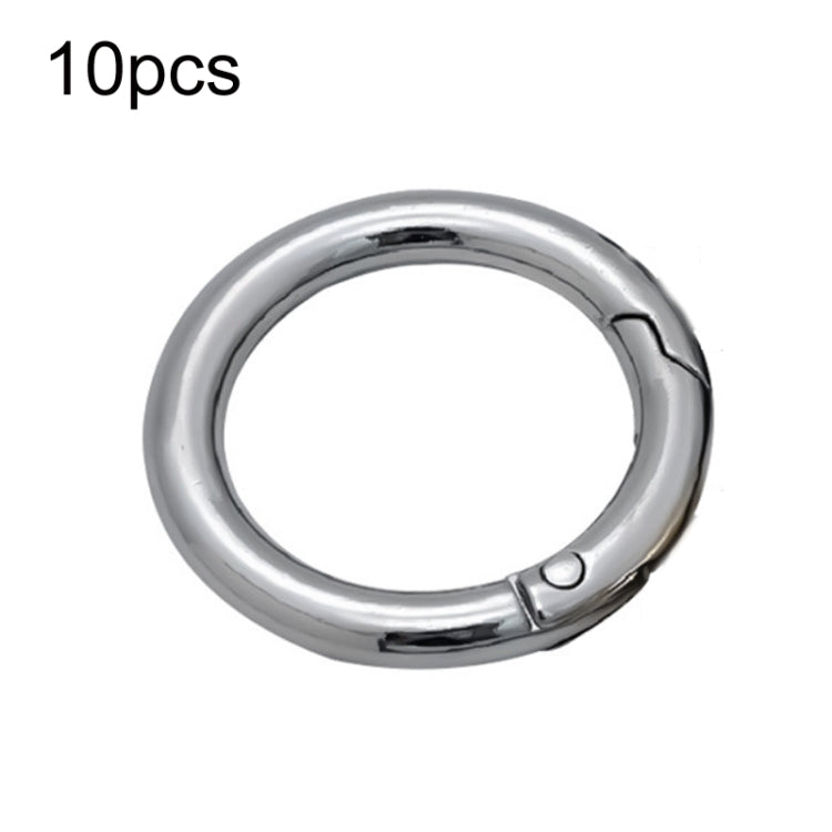 10pcs Zinc Alloy Spring Ring Metal Open Bag Webbing Keychain, Half-inch Silver, 2 inch Light Gold, 2 inch Black, 2 inch Silver, Half-inch Light Gold, Half-inch Black