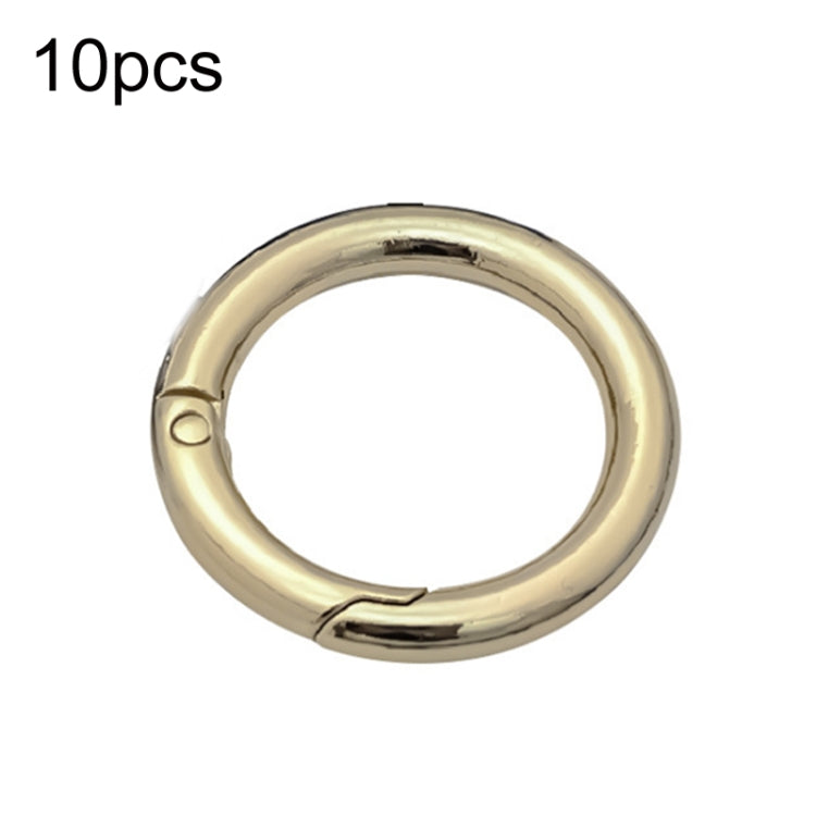 10pcs Zinc Alloy Spring Ring Metal Open Bag Webbing Keychain, Half-inch Silver, 2 inch Light Gold, 2 inch Black, 2 inch Silver, Half-inch Light Gold, Half-inch Black